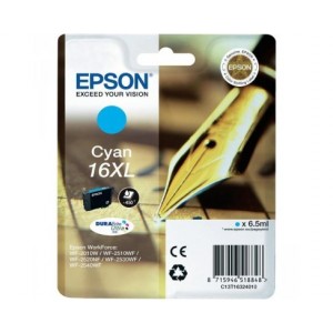 EPSON 16XL CYAN ORIGINAL ref. T1632 para impresoras Epson WorkForce WF-2010W, WF-2510, WF-2520NF,  WF-2530WF,  WF-2540WF