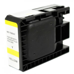 Cartucho de tinta Epson T5804 amarillo compatible