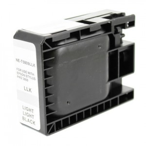 Cartucho de tinta Epson T5809 negro light light compatible