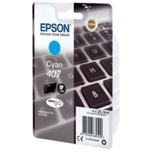 Epson 407 Cyan Cartucho de Tinta Original
