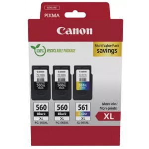 Pack Original Canon 2 uds. PG-560XL 1 ud. CL-561XL - 3712C009 Pack Original Canon 2 uds. PG-560XL 1 ud. CL-561XL - 3712C009